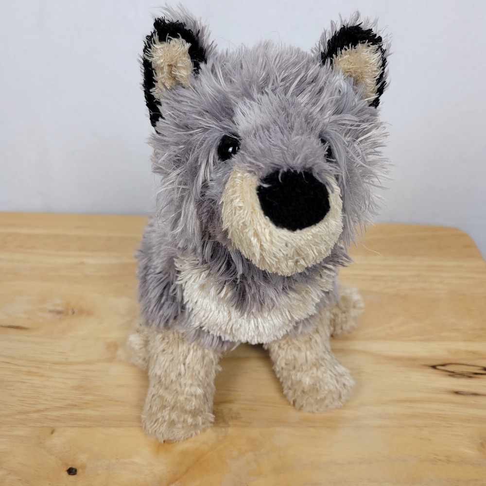 Douglas "Sly" Wolf Plush Retired 2012 Sitting Grey & Tan 9"